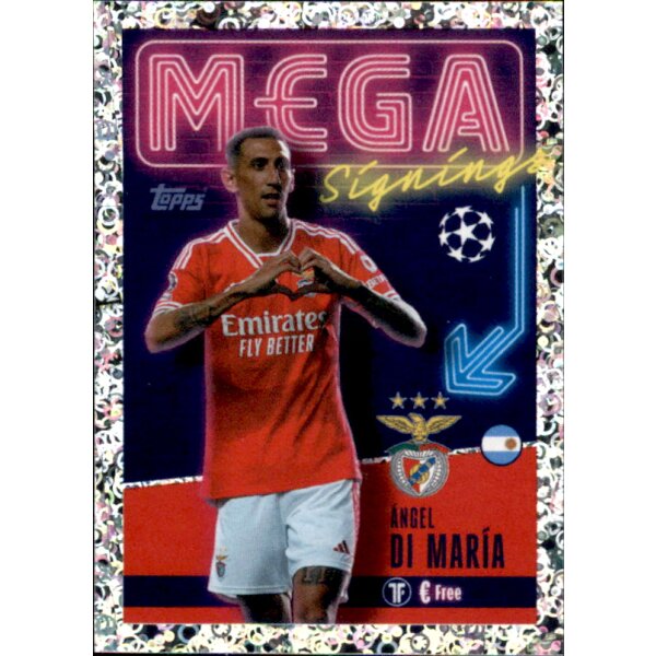 Sticker 728 Angel Di Maria - SL Benfica - Mega Signings