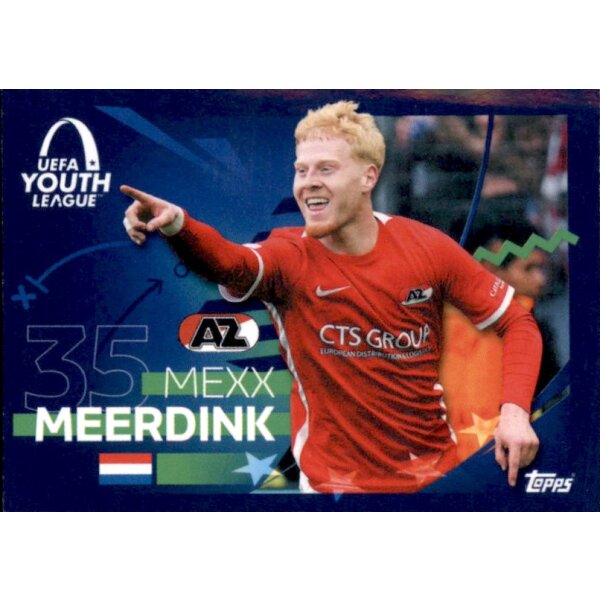 Sticker 741 Mexx Meerdink - AZ Alkmaar - UYL Top Goal Scorer