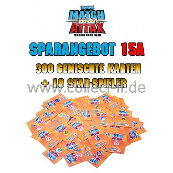 Match Attax - Spar 15A - Saison 10/11 - 300 gemischte Karten + 10 versch. STAR-SPIELER