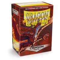 5x100 Dragon Shield Standard Sleeves - Matte Crimson