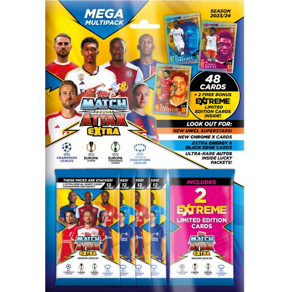 Match Attax Champions League 2023/24 EXTRA - Trading Cards - 1 Multipack