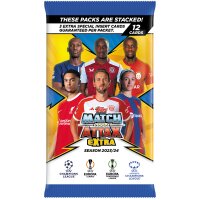 Match Attax Champions League 2023/24 EXTRA - Trading Cards - 1 Leere Sammelmappe + 5 Booster