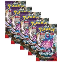 Pokemon KP05 Gewalten der Zeit - 5 Booster - Deutsch