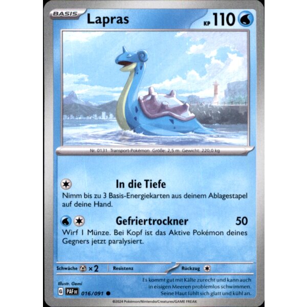 016/091 - Lapras - Common - PAF Paldeas Schicksale