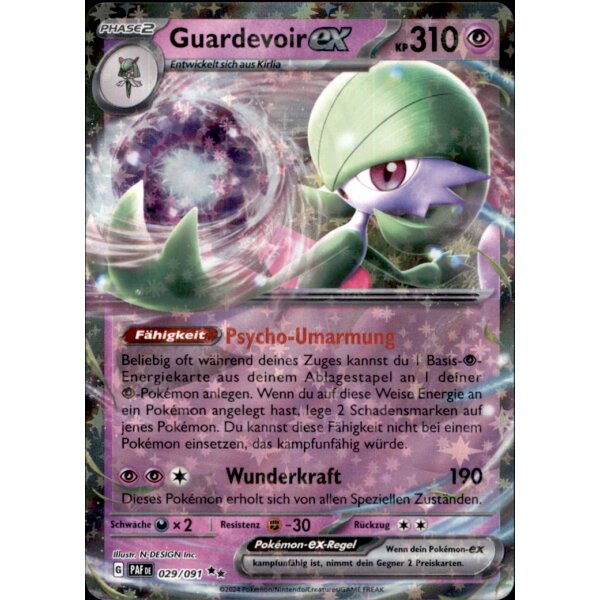 029/091 - Guardevoir EX - Double Rare - PAF Paldeas Schicksale