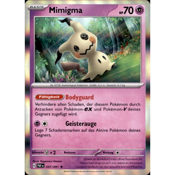 037/091 - Mimigma - Holo Rare - PAF Paldeas Schicksale