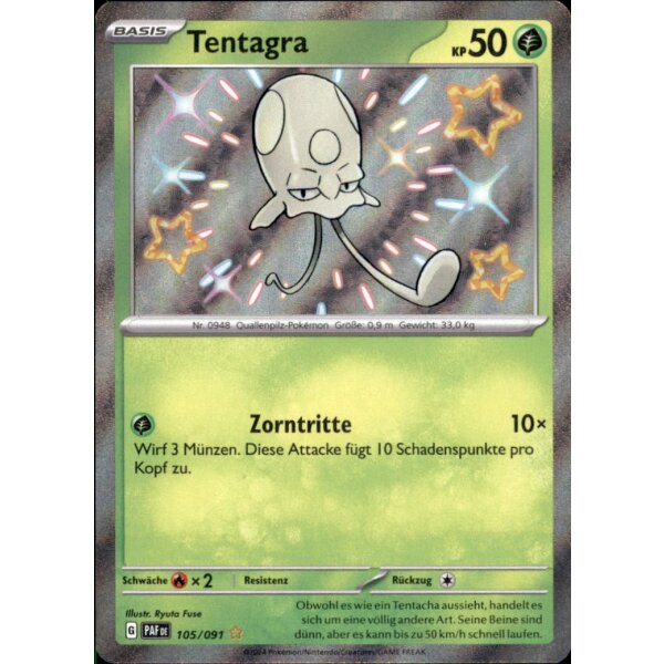 105/091 - Tentagra - Shiny Rare - PAF Paldeas Schicksale