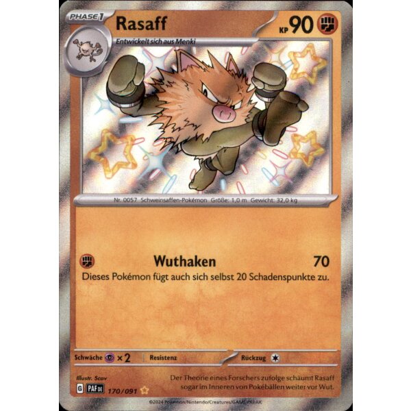 170/091 - Rasaff - Shiny Rare - PAF Paldeas Schicksale