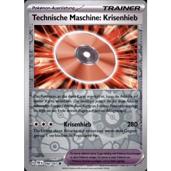 090/091 - Technische Maschine: Krisenhieb - Reverse Holo - PAF Paldeas Schicksale