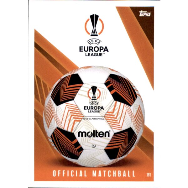 191 - UEFA Europa - Official Matchball - 2023/2024