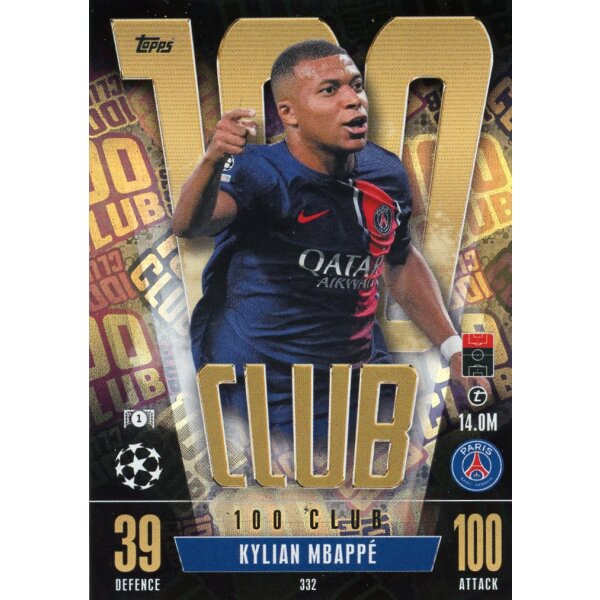 332 - Kylian Mbappe - 100 Club - 2023/2024