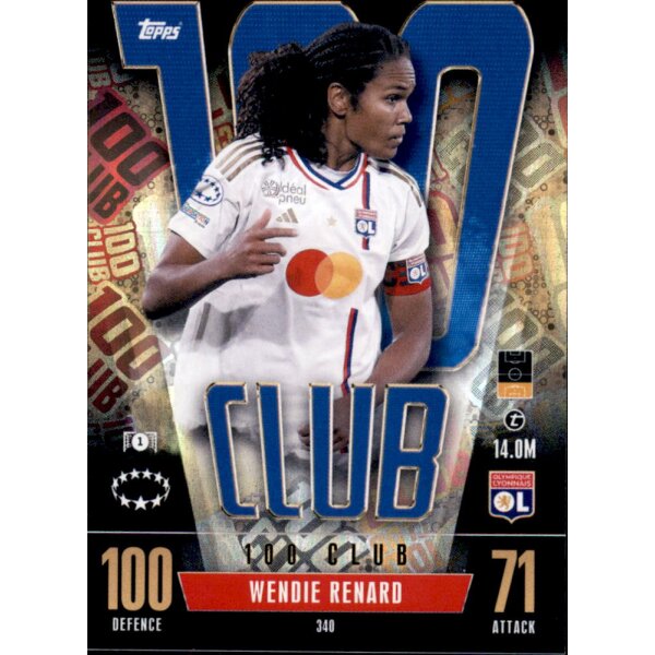 340 - Wendie Renard - 100 Club UEFA Womens Champions League - 2023/2024