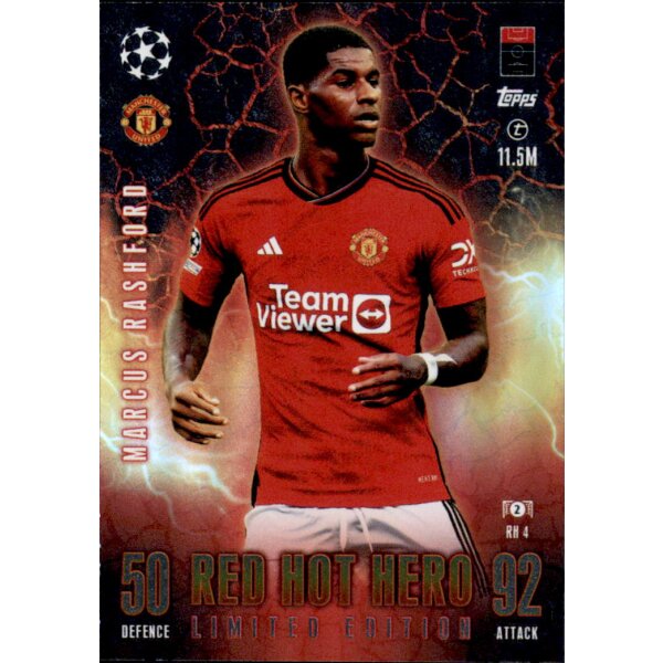 RH 4 - Marcus Rashford - Fire & Ice - Red Hot Hero Limited Edition - 2023/2024