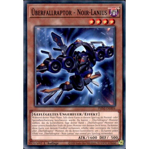 PHNI-DE004 - Überfallraptor Noir-Lanius - 1. Auflage