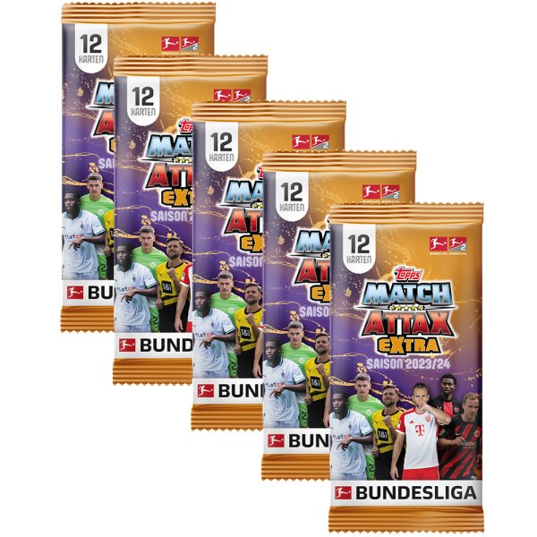 Topps Match Attax EXTRA Bundesliga 2023/24 - 5 Booster