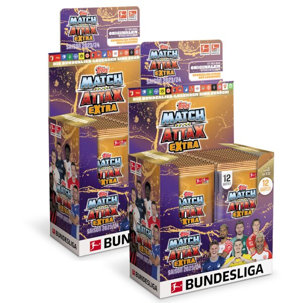 Topps Match Attax EXTRA Bundesliga 2023/24 - 2 Displays (48 Booster)