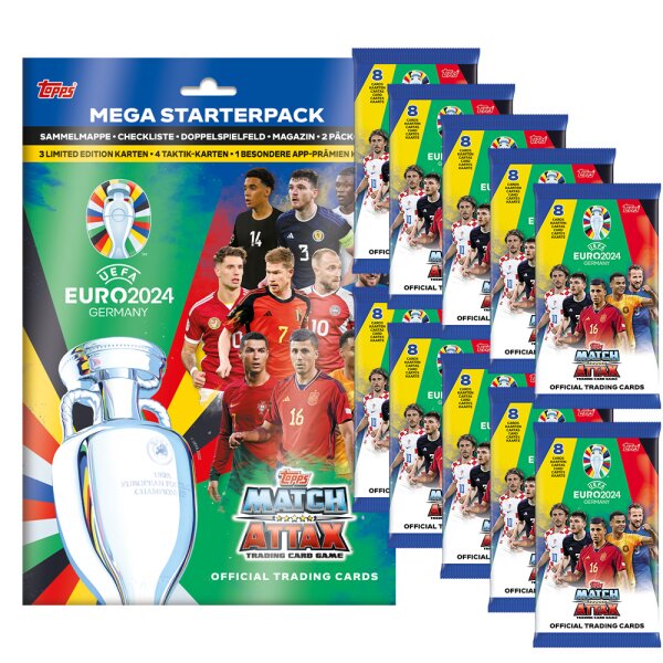 Match Attax UEFA EURO 2024 Germany - 1 Starter + 10 Booster