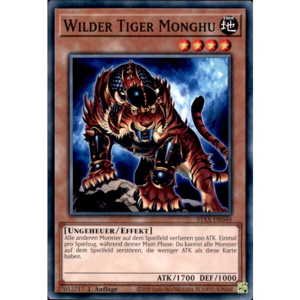 STAX-DE040 - Wilder Tiger Monghu - 1. Auflage