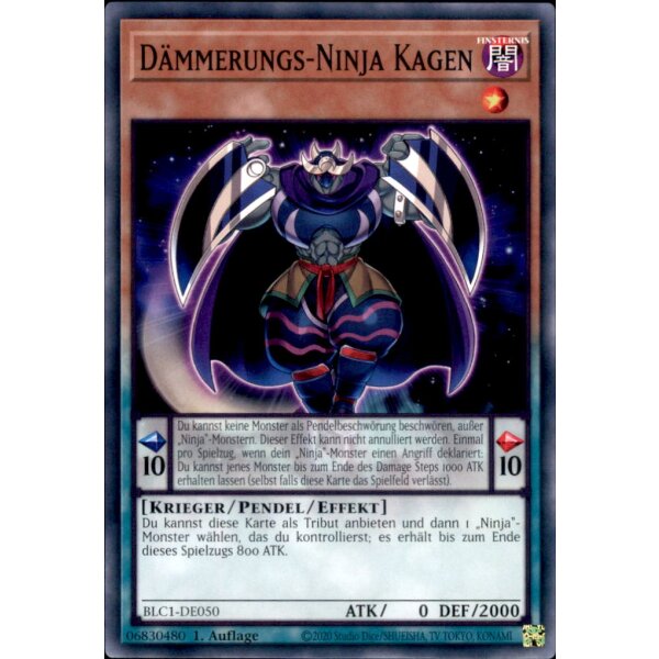 BLC1-DE050 - Dämmerungs-Ninja Kagen - 1. Auflage