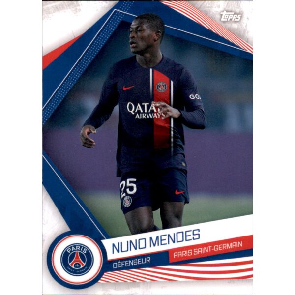 PSG-5 Nuno Mendes - Base Set - Paris Saint Germain Fan Set 2023/2024