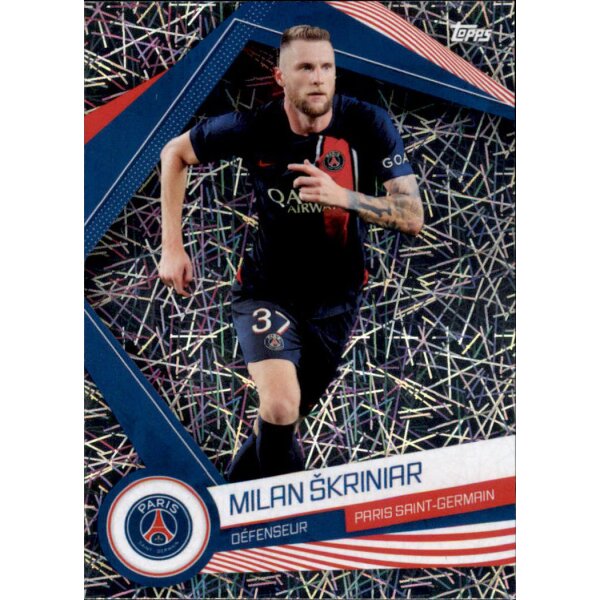 PSG-6 Milan Škriniar - Base Set Electro Parallel - Paris Saint Germain Fan Set 2023/2024