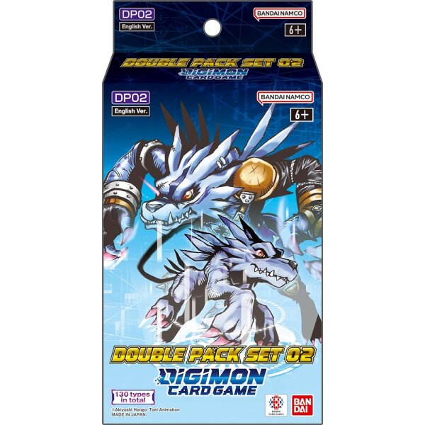 Bandai | Digimon Card Game: Double Pack Set 02 (DP02) | Sammelkartenspiel