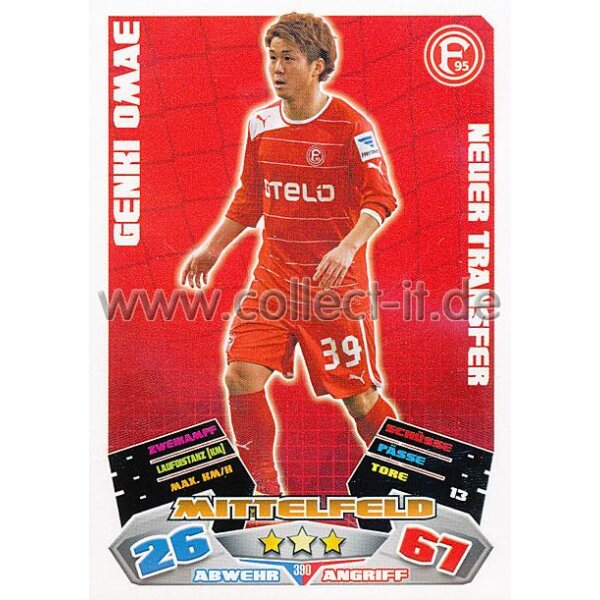 MX-390 - GENKI OMAE - Fortuna Düsseldorf 1985 - Neuer Transfer - Saison 12/13