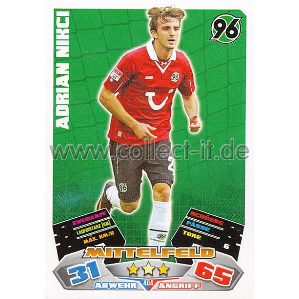 MX-404 - ADRIAN NIKCI - Hannover 96 - Saison 12/13