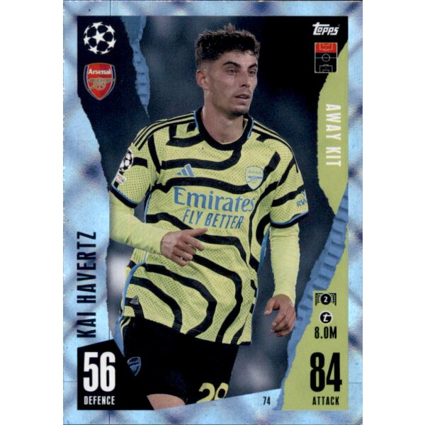 74 - Kai Havertz - Away Kit - CRYSTAL - 2023/2024, 3,79