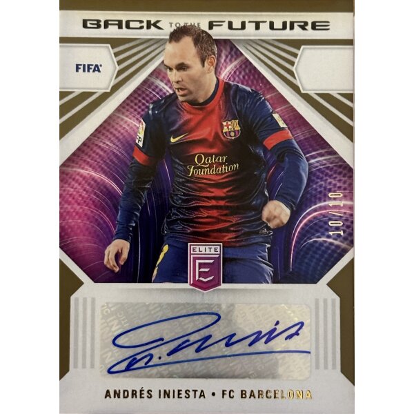 Andres Iniesta 10/10 Autograph - Panini Donruss Elite Fifa Soccer 2022/2023