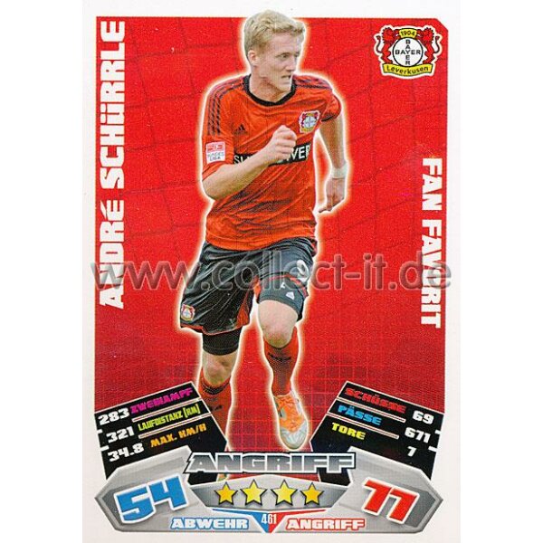 MX-461 - ANDRE SCHÜRRLE - Bayer 04 Leverkusen - Fan Favorit - Saison 12/13