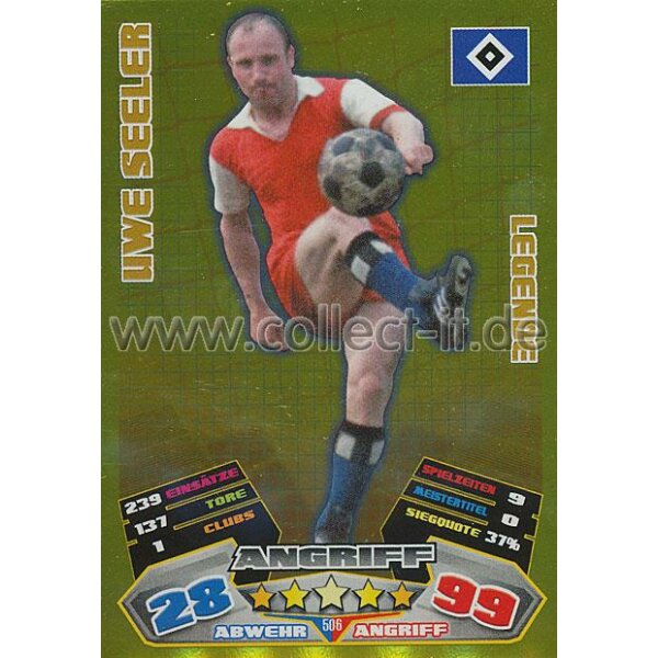 MX-506 - UWE SEELER - Hamburger SV - Legende - Saison 12/13