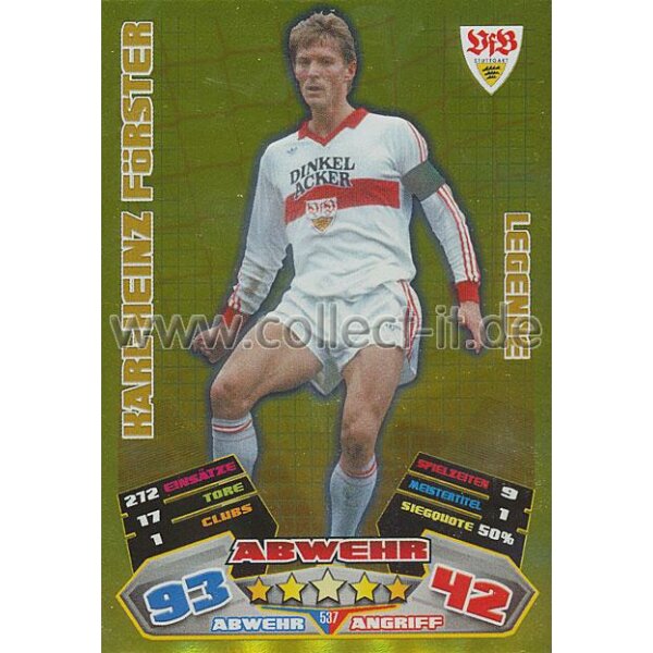 MX-537 - KARL-HEINZ FÖRSTER - VFB Stuttgart - Legende - Saison 12/13