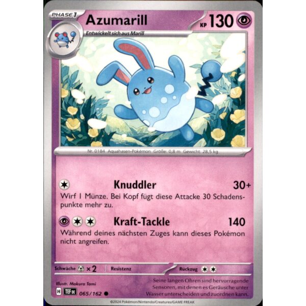 065/162 - Azumarill - Common - TEF Gewalten der Zeit