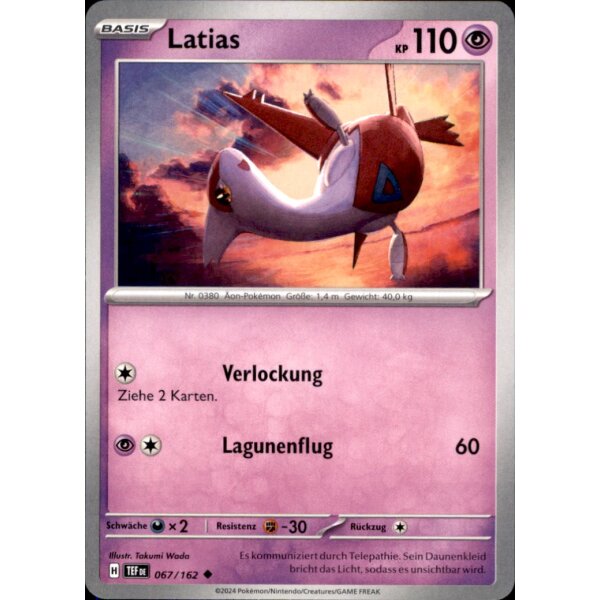 067/162 - Latias - Uncommon - TEF Gewalten der Zeit