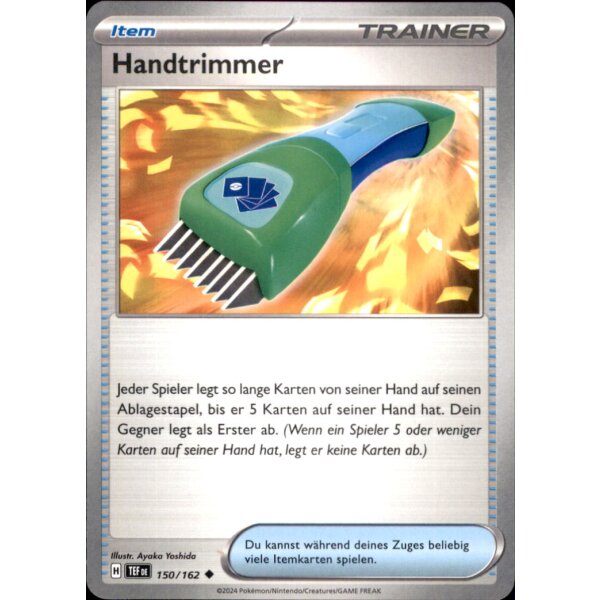 150/162 - Handtrimmer - Uncommon - TEF Gewalten der Zeit