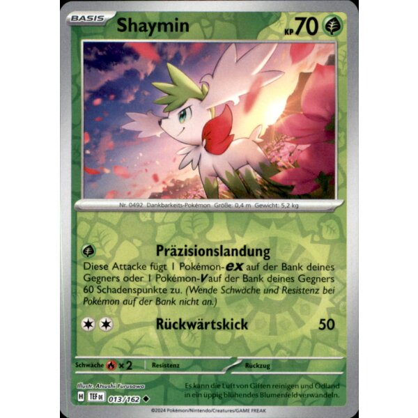 013/162 - Shaymin - Reverse Holo - TEF Gewalten der Zeit