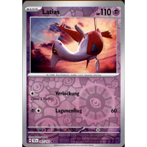 067/162 - Latias - Reverse Holo - TEF Gewalten der Zeit