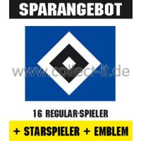 Mannschafts-Paket mit Starspieler und Wappen - Hamburger...