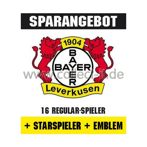 Mannschafts-Paket mit Starspieler und Wappen - Bayer 04 Leverkusen - Saison 2012/13 - Saison 12/13