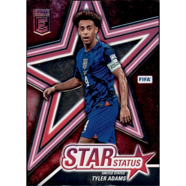 Karte 30 Tyler Adams (United States) - Panini  Donruss Elite Fifa 2022-23 - Star Status