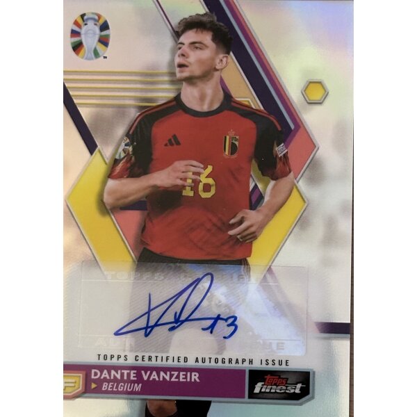 Dante Vanzeir Autogramm - Topps Road to Uefa Euro 2024