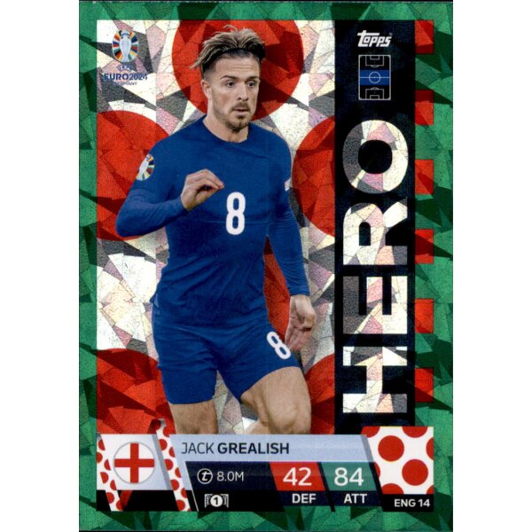 ENG 14 - Jack Grealish - Hero - GREEN EMERALD - 2024