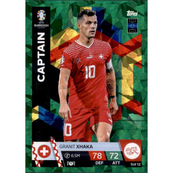 SUI 12 - Granit Xhaka - Captain - GREEN EMERALD - 2024