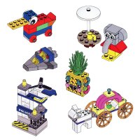 LEGO Mini Bauset - 1 von 6 Motiven (zufällige Auswahl)