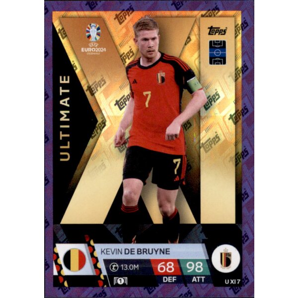 U XI 7 - Kevin De Bruyne - Ultimate XI - PURPLE SAPPHIRE - 2024