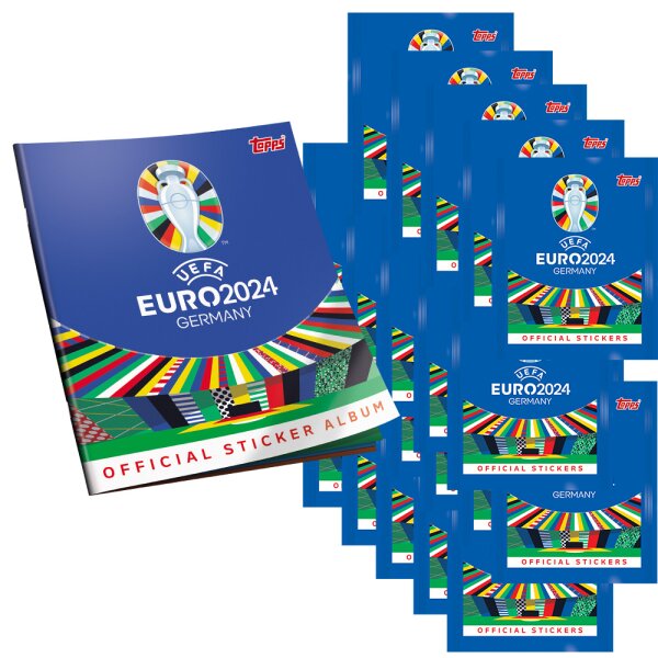 UEFA EURO 2024 Germany - Sammelsticker - 1 Album + 50 Tüten