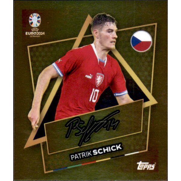 CZE SP - Patrik Schick - Star Player - Gold Signiture - 2024