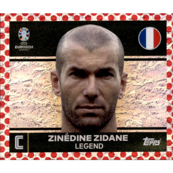 FRA 2 - Zinedine Zidane - Captain Legend - EURO BORDER - 2024