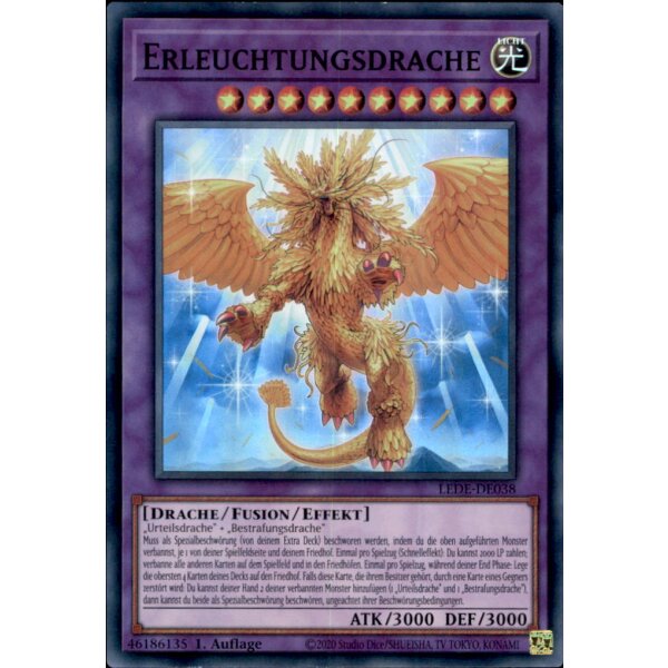 LEDE-DE038 - Erleuchtungsdrache - Super Rare - 1. Auflage